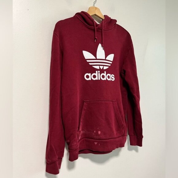 Adidas Originals Trefoil Men’s Red Hoodie - Size Small - Picture 10 of 12